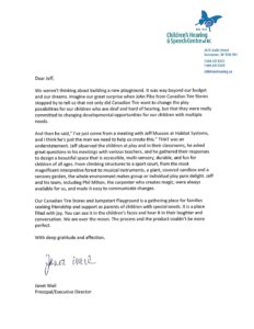 Children's Hearing and Speech Testimonial Letter