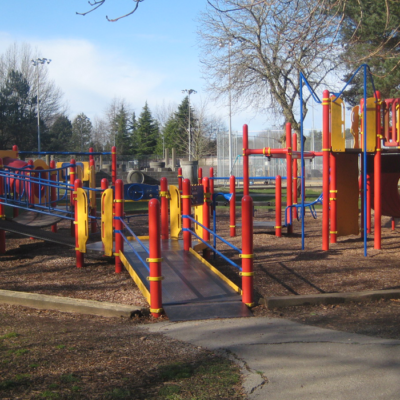 South Arm Park Inclusive Playground with ramps