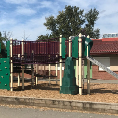 Coyote Creek Playground with climbing structures and slides