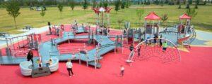 playground with wheelchair ramps