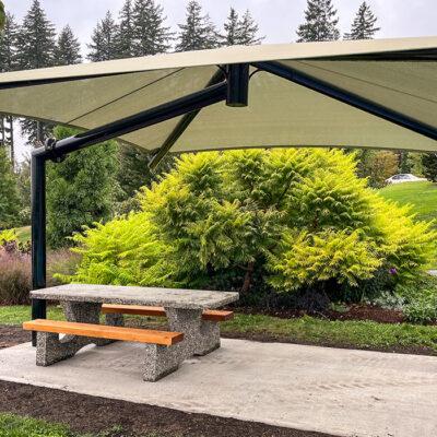 Riley Park LSI Skyways Shade Structure green